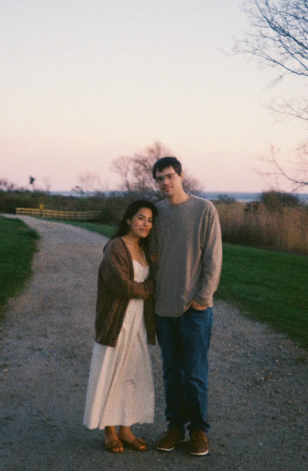 35mm Film Engagement Photos | Harkness Memorial State Park