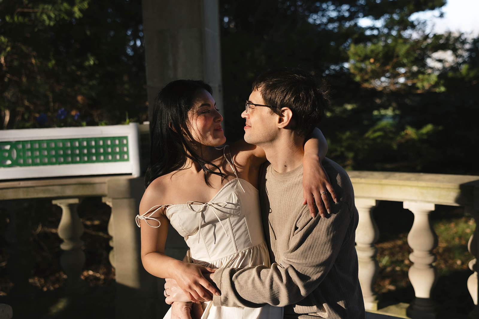 Gaby and Corey - Harkness Memorial State Park Couples Session