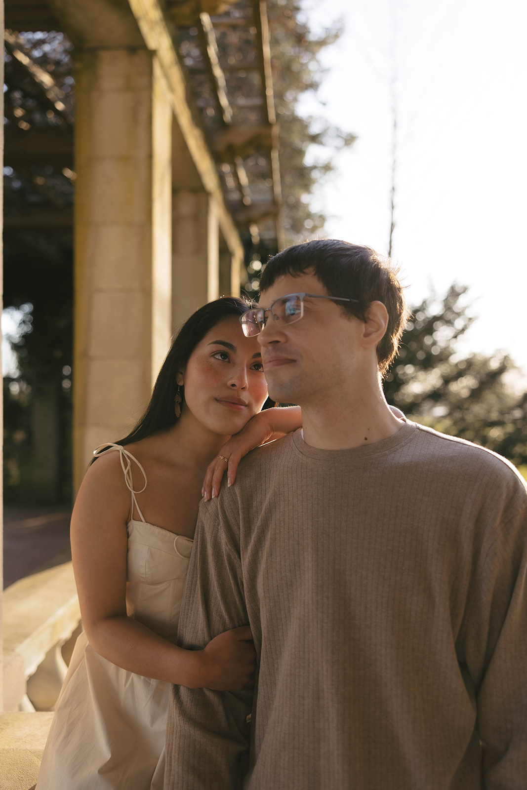 Gaby and Corey - Harkness Memorial State Park Couples Session