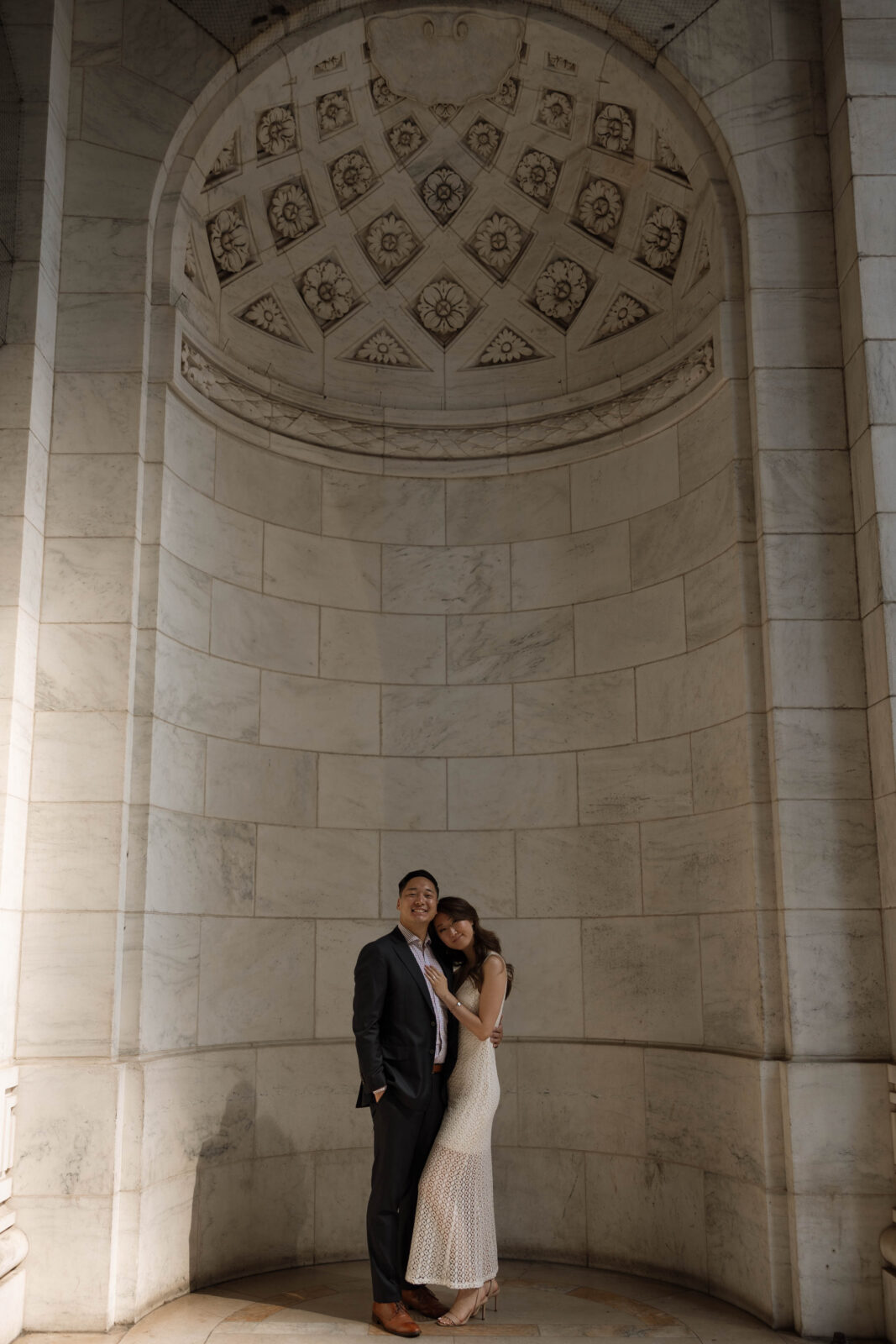Minhee and Chris' NYPL Engagement Photos