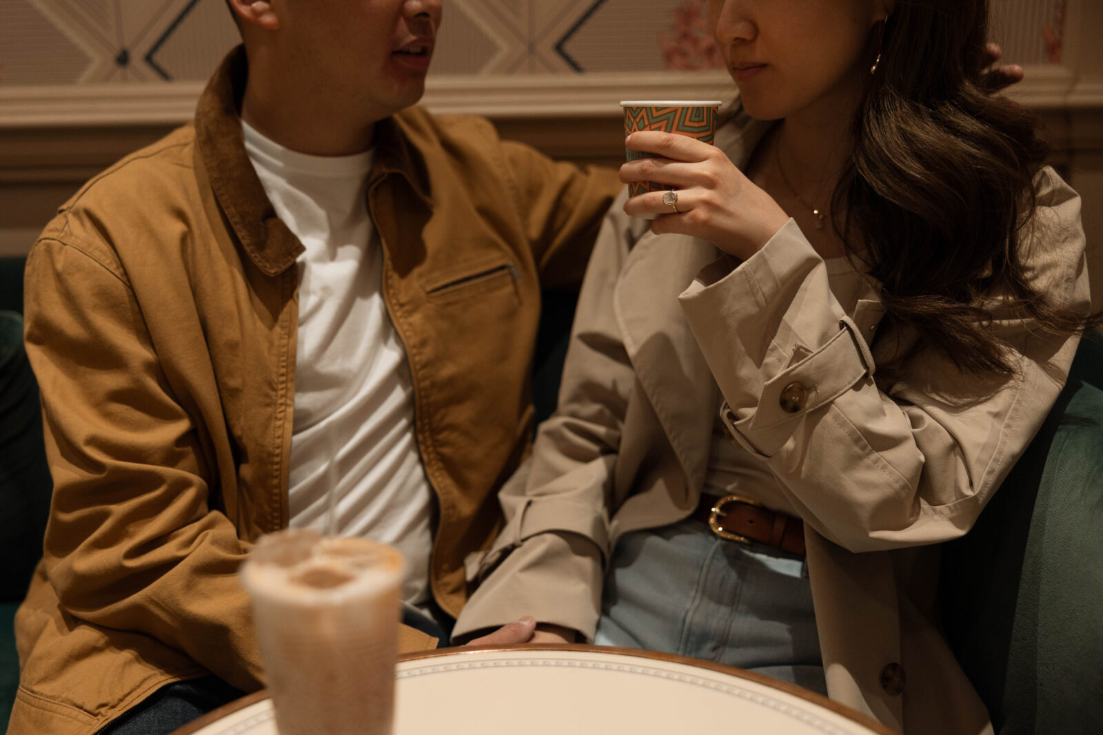 NYC Cafe Engagement Photos | Photos by Sami