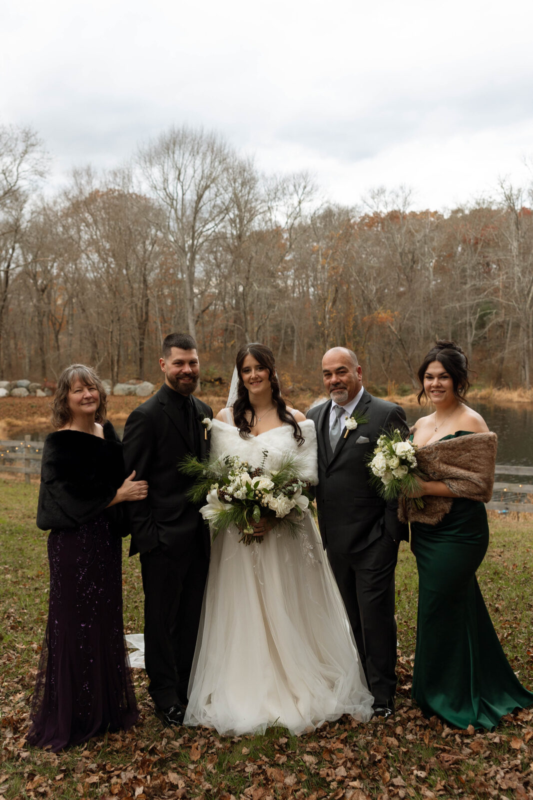 Family Portraits | Swansea MA Backyard Wedding