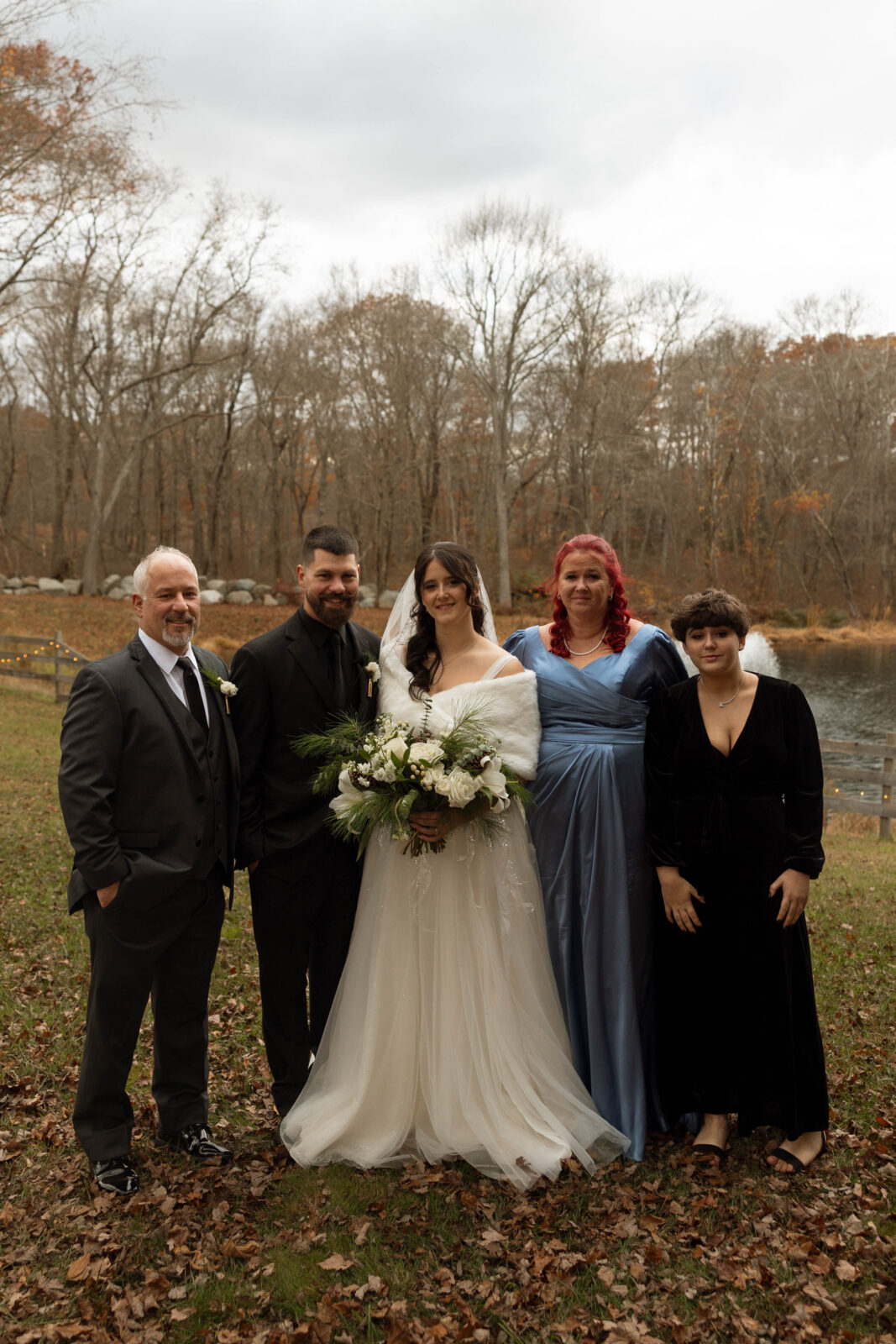 Family Portraits | Swansea MA Backyard Wedding