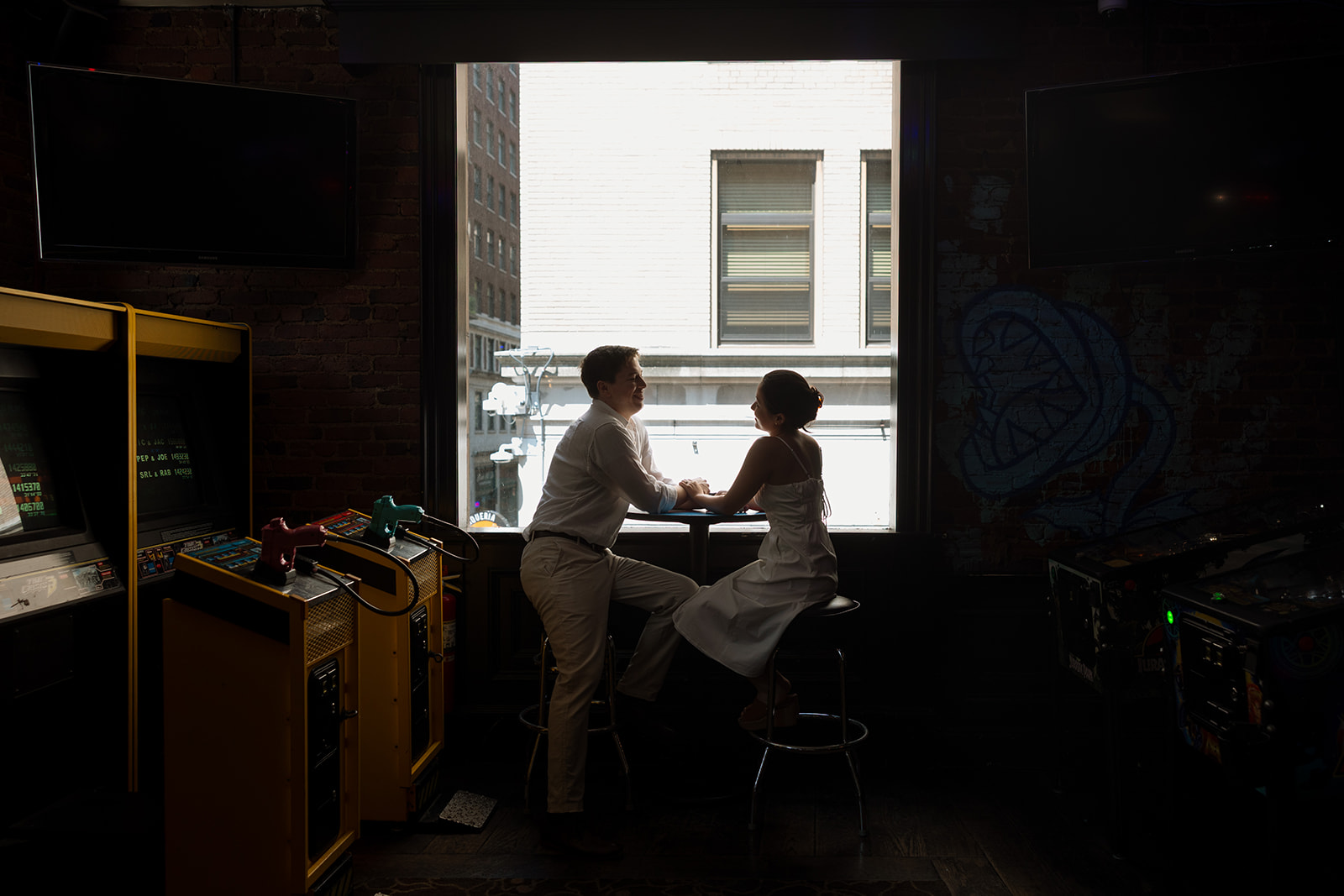 Jess & Reid photographed at Versus Boston