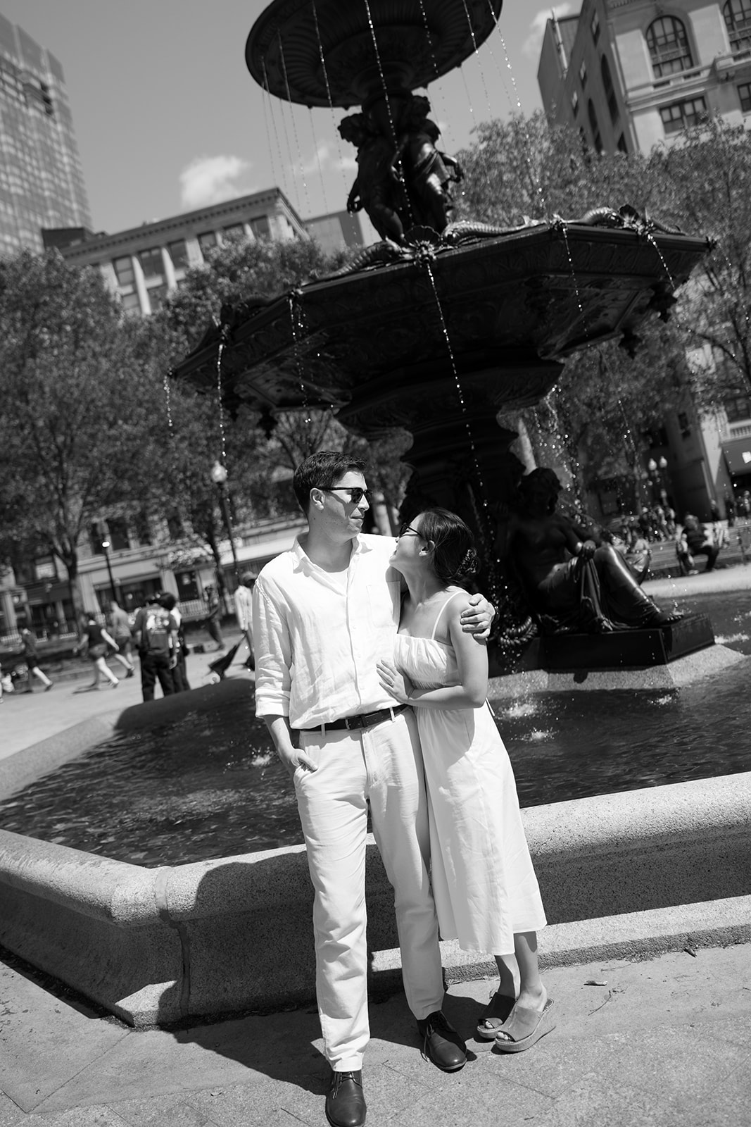 Jess & Reid at Brewer Fountain