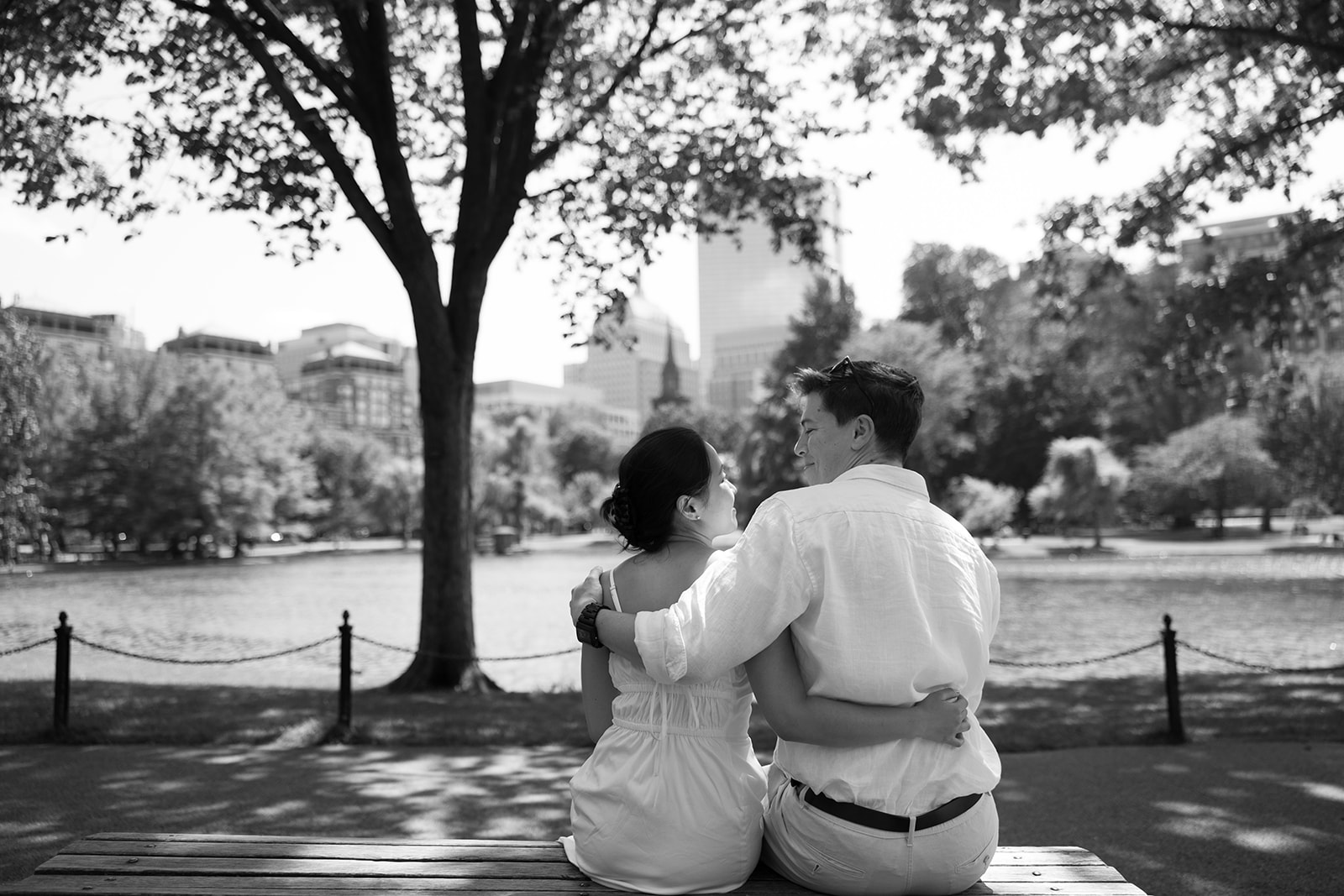Jess & Reid sharing a moment at his favorite spot